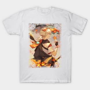 Kazuha Surrounded by Maple Leaves T-Shirt